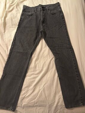 Calvin Klein Men’s Standard-Straight Fit Balck Wash Jeans